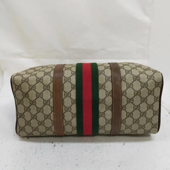 Gucci Brown and Cream Satchel with Iconic Monogram - Picture 5 of 9